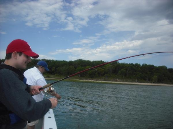 Texoma Striper Fishing Spring 2017 is GREAT with Guide Stephen Andre