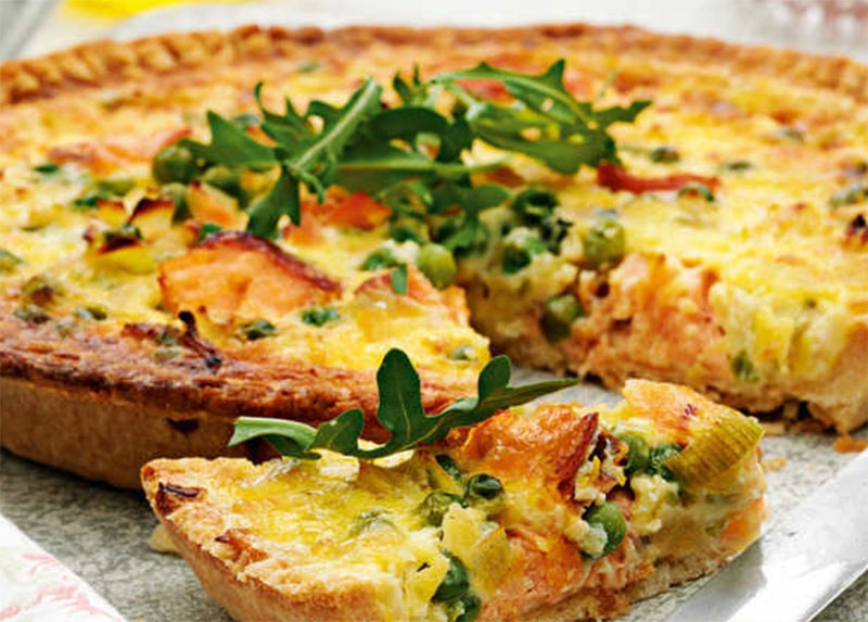 Striped Bass Striper Quiche